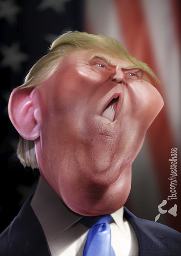 Cartoon: Donald Trump (medium) by Rüsselhase tagged donald,trump