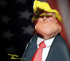 Cartoon: Donald Trump (small) by Rüsselhase tagged donald,trump,charicature,karikatur