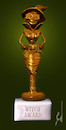 Cartoon: Hexenoscar (small) by Rüsselhase tagged witch,oscar,award,gold,statue