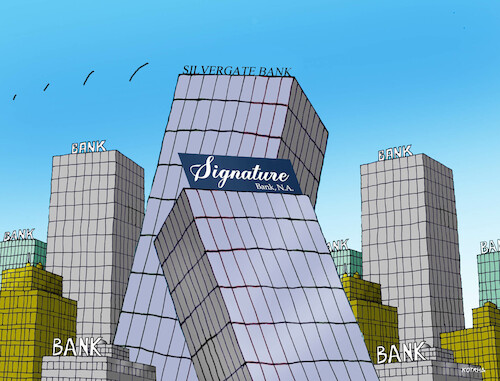 Cartoon: bankopad23 (medium) by Lubomir Kotrha tagged american,banks,usa,dollar,bitcoin,crash,american,banks,usa,dollar,bitcoin,crash
