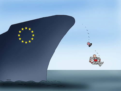 Cartoon: bretbrit (medium) by Lubomir Kotrha tagged brexit,united,kingdom,libra,eu,euro,dollar