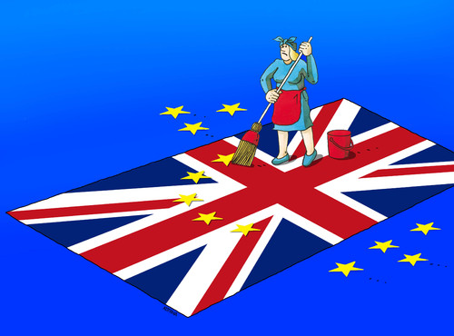 Cartoon: britzametanie (medium) by Lubomir Kotrha tagged brexit,cameron,libra,euro,world,referendum
