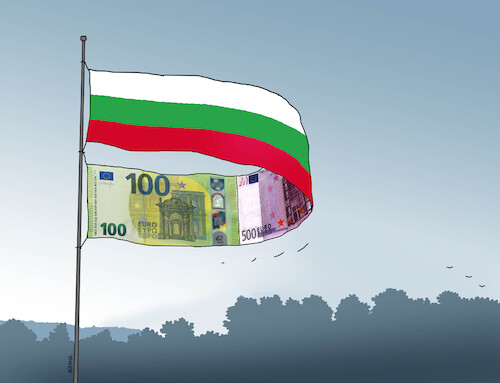Cartoon: bulgeuro (medium) by Lubomir Kotrha tagged bulgaria,eu,euro,bulgaria,eu,euro