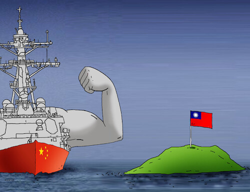 Cartoon: chinasval24 (medium) by Lubomir Kotrha tagged china,taiwan,elections,china,taiwan,elections