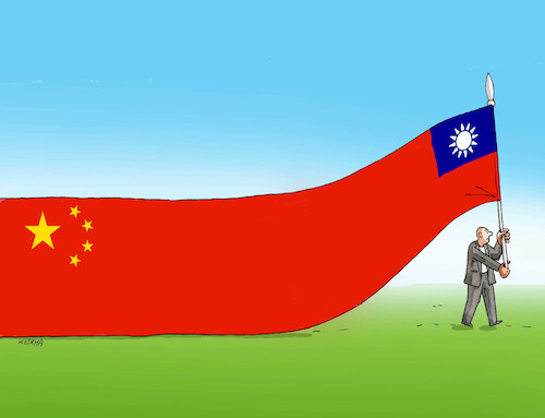 Cartoon: chinataiwan (medium) by Lubomir Kotrha tagged china,taiwan,elections,china,taiwan,elections