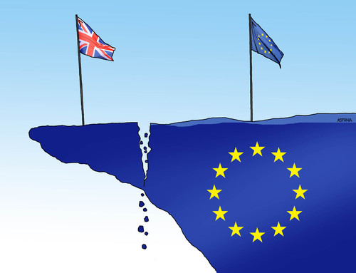 Cartoon: eubripad (medium) by Lubomir Kotrha tagged eu,summit,brexit,europa,cameron,referendum