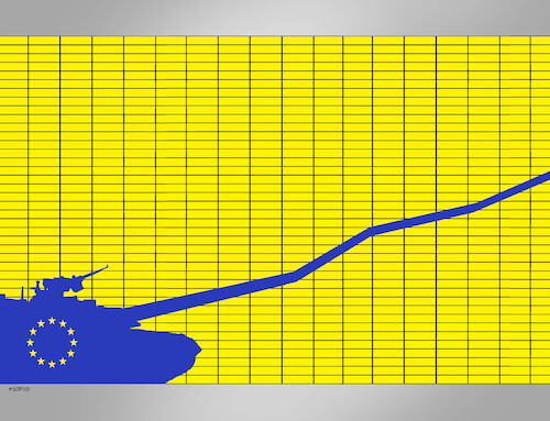 Cartoon: eugrafzbroj (medium) by Lubomir Kotrha tagged eu,money,for,armaments,eu,money,for,armaments