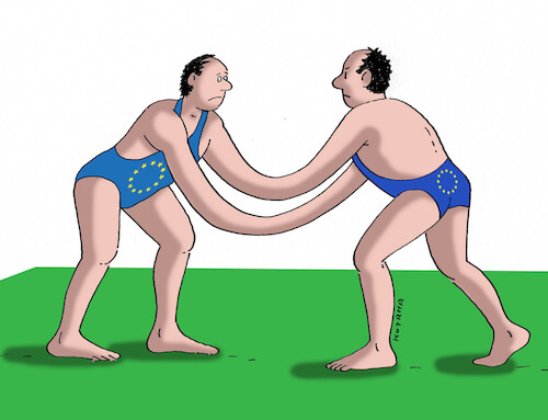 Cartoon: eutapas (medium) by Lubomir Kotrha tagged european,union,european,union