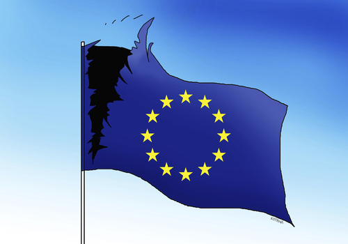 Cartoon: eutrh (medium) by Lubomir Kotrha tagged eu,flag