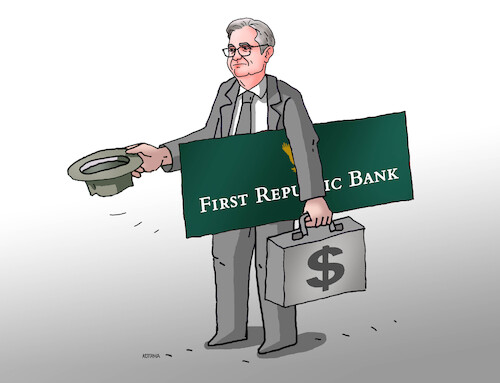 Cartoon: fedfirst (medium) by Lubomir Kotrha tagged usa,dollar,banks,crash,usa,dollar,banks,crash