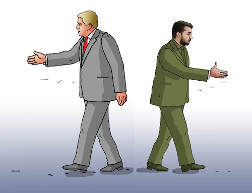 Cartoon: ficozeleruk (medium) by Lubomir Kotrha tagged ukraine,slovakia,fico,zelensky,ukraine,slovakia,fico,zelensky