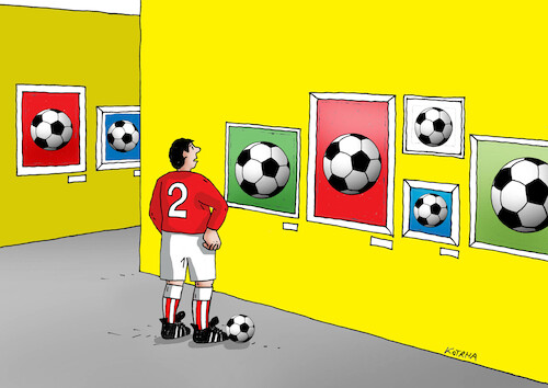 Cartoon: futgalery (medium) by Lubomir Kotrha tagged qatar,football,championships,qatar,football,championships