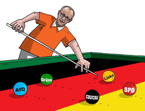 Cartoon: germerz (medium) by Lubomir Kotrha tagged germany,elections,cdu,spd,afd,germany,elections,cdu,spd,afd