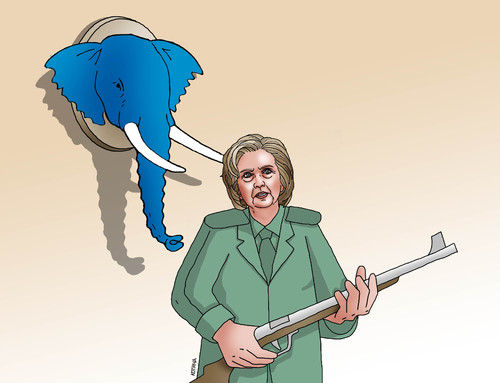 Cartoon: hillovec (medium) by Lubomir Kotrha tagged hillary,clinton,donald,trump,president,election,usa,dollar,world
