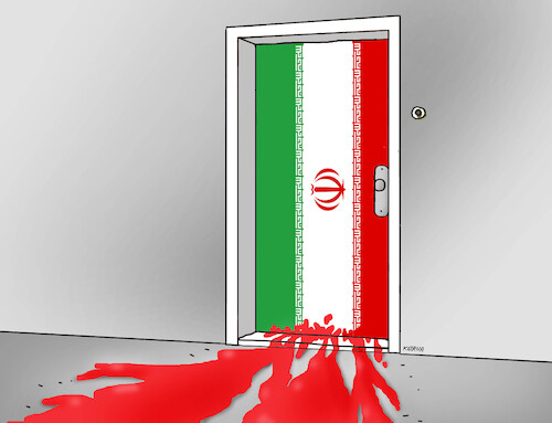Cartoon: irandvere (medium) by Lubomir Kotrha tagged iran,protests,usa,iran,protests,usa