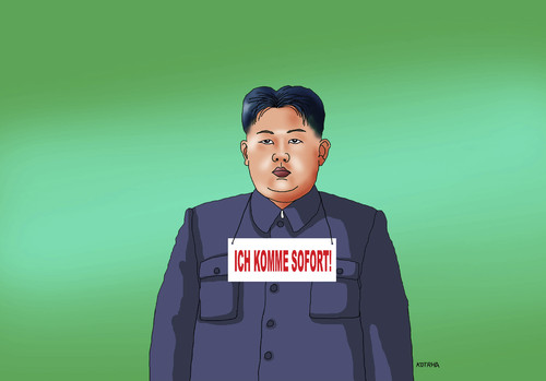 Cartoon: kimsofort (medium) by Lubomir Kotrha tagged kim,korea,world