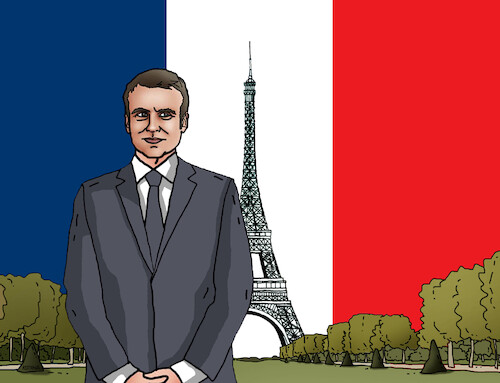 Cartoon: macromax (medium) by Lubomir Kotrha tagged france,election,macron,france,election,macron