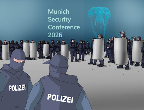 Cartoon: mnichov26 (medium) by Lubomir Kotrha tagged germany,munich,security,conference,germany,munich,security,conference