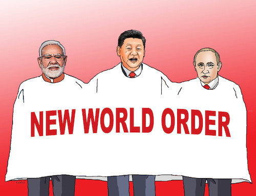 Cartoon: nwo25 (medium) by Lubomir Kotrha tagged new,world,order,new,world,order