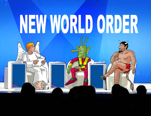 Cartoon: nwo25b (medium) by Lubomir Kotrha tagged new,world,order,new,world,order