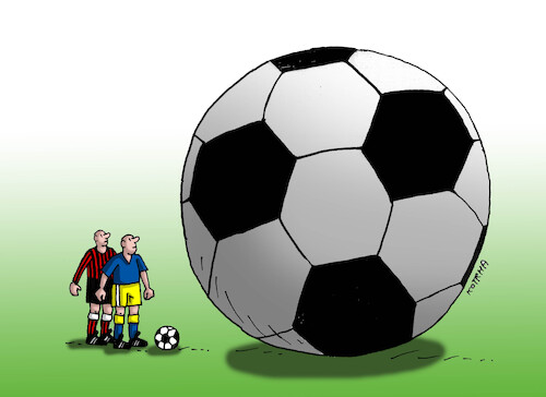 Cartoon: obrov-far (medium) by Lubomir Kotrha tagged football,football