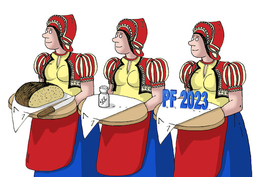 Cartoon: pf23c (medium) by Lubomir Kotrha tagged pf,2023,happy,new,year,pf,2023,happy,new,year