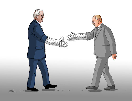 Cartoon: putbid (medium) by Lubomir Kotrha tagged biden,putin,usa,russia,biden,putin,usa,russia