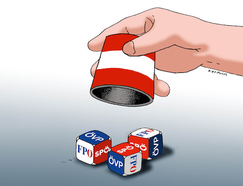 Cartoon: rakockovo24 (medium) by Lubomir Kotrha tagged austria,elections,austria,elections