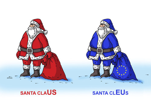 Cartoon: santa cleus (medium) by Lubomir Kotrha tagged santa,claus,christmas