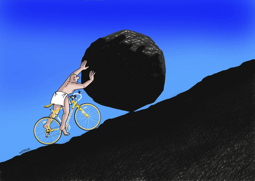 Cartoon: sizyfostour (medium) by Lubomir Kotrha tagged tour,de,france,cycling,sagan