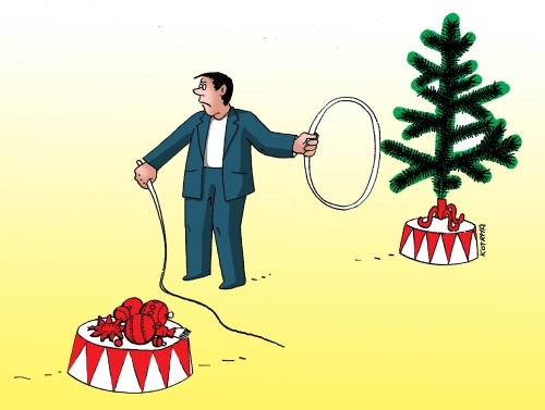 Cartoon: skakanie (medium) by Lubomir Kotrha tagged humor
