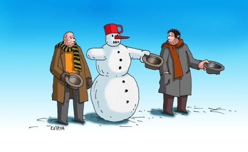Cartoon: snehzobrak (medium) by Lubomir Kotrha tagged humor