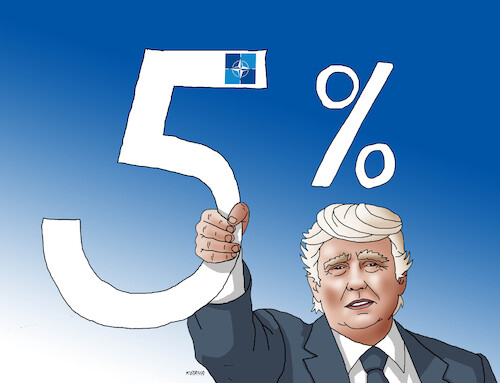 Cartoon: trumnato5 (medium) by Lubomir Kotrha tagged nato,nato
