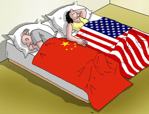 Cartoon: usacinapostel (medium) by Lubomir Kotrha tagged trump,usa,iran,war,china,world,trump,usa,iran,war,china,world