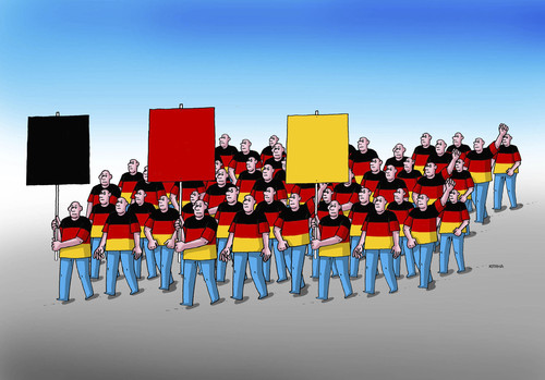 Cartoon: wahlen 04 (medium) by Lubomir Kotrha tagged deutschland,wahlen