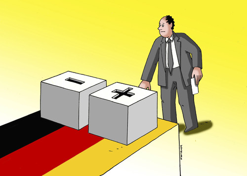 Cartoon: wahlen 15 (medium) by Lubomir Kotrha tagged deutschland,wahlen