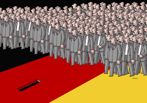 Cartoon: wahlen 20 (medium) by Lubomir Kotrha tagged deutschland,wahlen