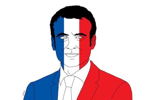 Cartoon: france elections 2 (medium) by Lubomir Kotrha tagged france,elections,macron,le,pen,france,elections,macron,le,pen