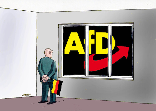 Cartoon: Germany elections 2 (medium) by Lubomir Kotrha tagged germany,elections,germany,elections