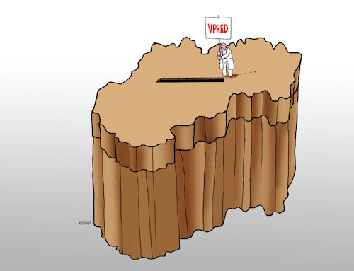 Cartoon: Slovakia-elections (medium) by Lubomir Kotrha tagged slovakia,presidential,election,slovakia,presidential,election