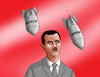 Cartoon: assadbombs (small) by Lubomir Kotrha tagged assad,syria,war,trump,putin,usa,russia,world