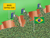 Cartoon: brasilcentral (small) by Lubomir Kotrha tagged brazil,currency,problems,brasil,central,bank,dollar,real