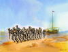 Cartoon: burlaci-ai (small) by Lubomir Kotrha tagged painter,repin,image,burlac,on,the,volga