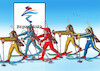 Cartoon: chinabiat (small) by Lubomir Kotrha tagged winter,olympic,games,2022,china,peking