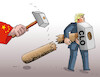 Cartoon: chinakladivo (small) by Lubomir Kotrha tagged usa,china,tariffs