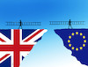 Cartoon: eurozchod17 (small) by Lubomir Kotrha tagged brexit,eu,euro,libra,dollar,brussel,london