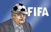 Cartoon: fifalopta (small) by Lubomir Kotrha tagged fifa,corruption,world,football,blatter
