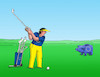 Cartoon: golfgoogle (small) by Lubomir Kotrha tagged google