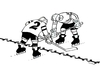 Cartoon: hranice-cb (small) by Lubomir Kotrha tagged hokej,hockey,world,cup