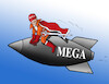 Cartoon: magamega (small) by Lubomir Kotrha tagged usa,iran,israel,trump